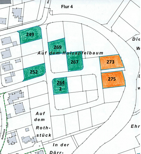 Übersicht Baugrundstücke Berghausen